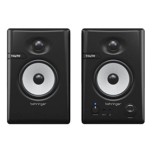 Alt text: Bafle activo Behringer Monitor TRUTH 3.5 BT de Gonher, con diseño compacto y controles en la parte frontal.