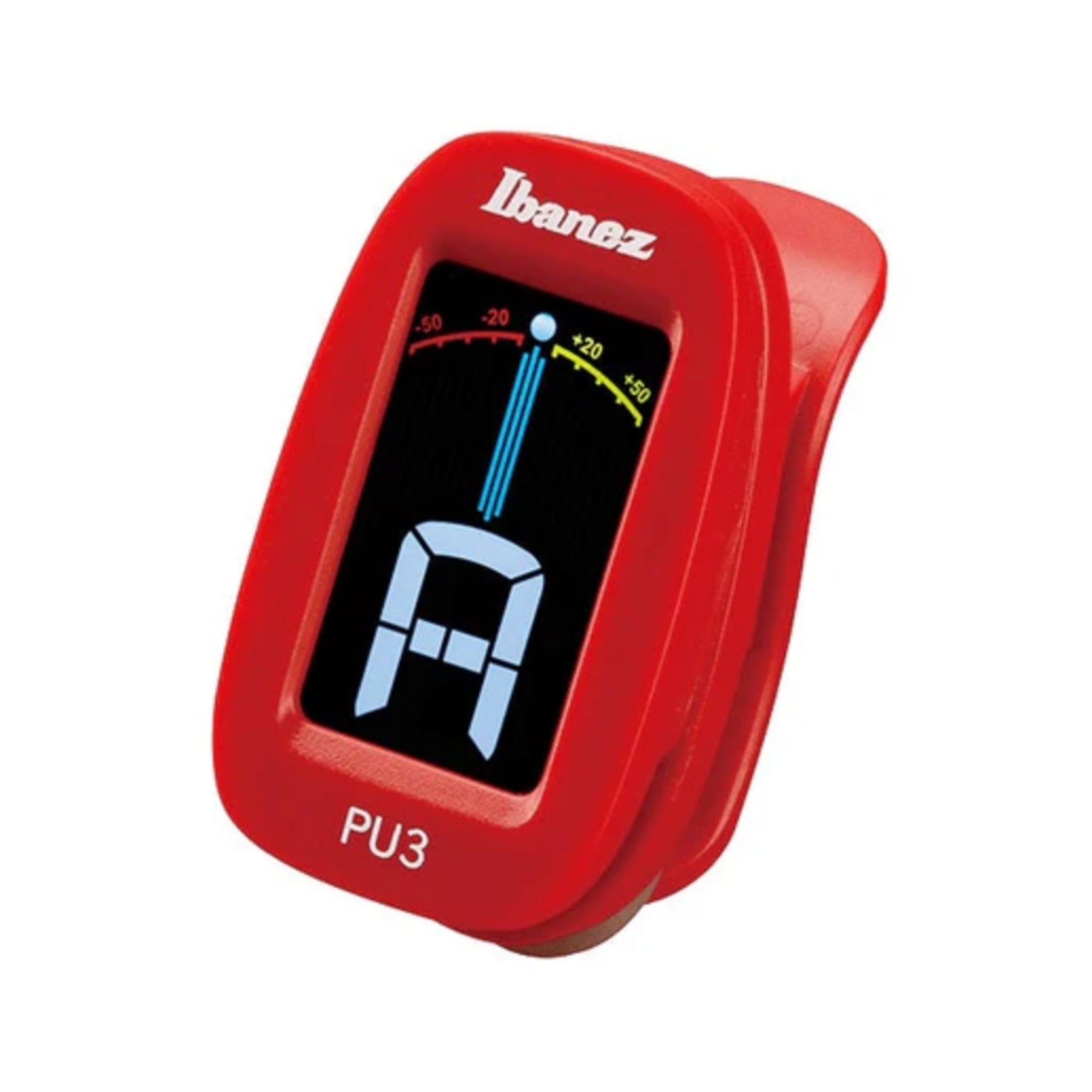 Afinador Ibanez Cromático PU3 Azul, rojo y Negro