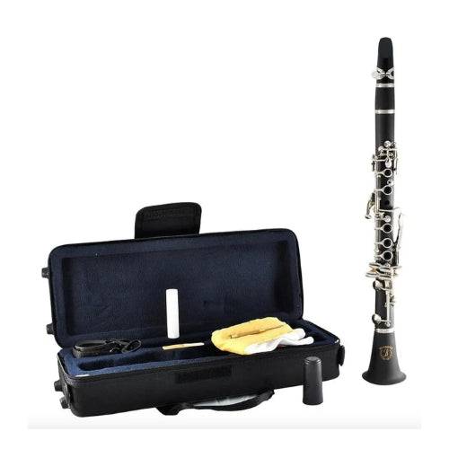 Clarinete Blessing 6402 de instrumentos de viento de la marca Veerkamp, con detalles de su cuerpo y llaves en la imagen.