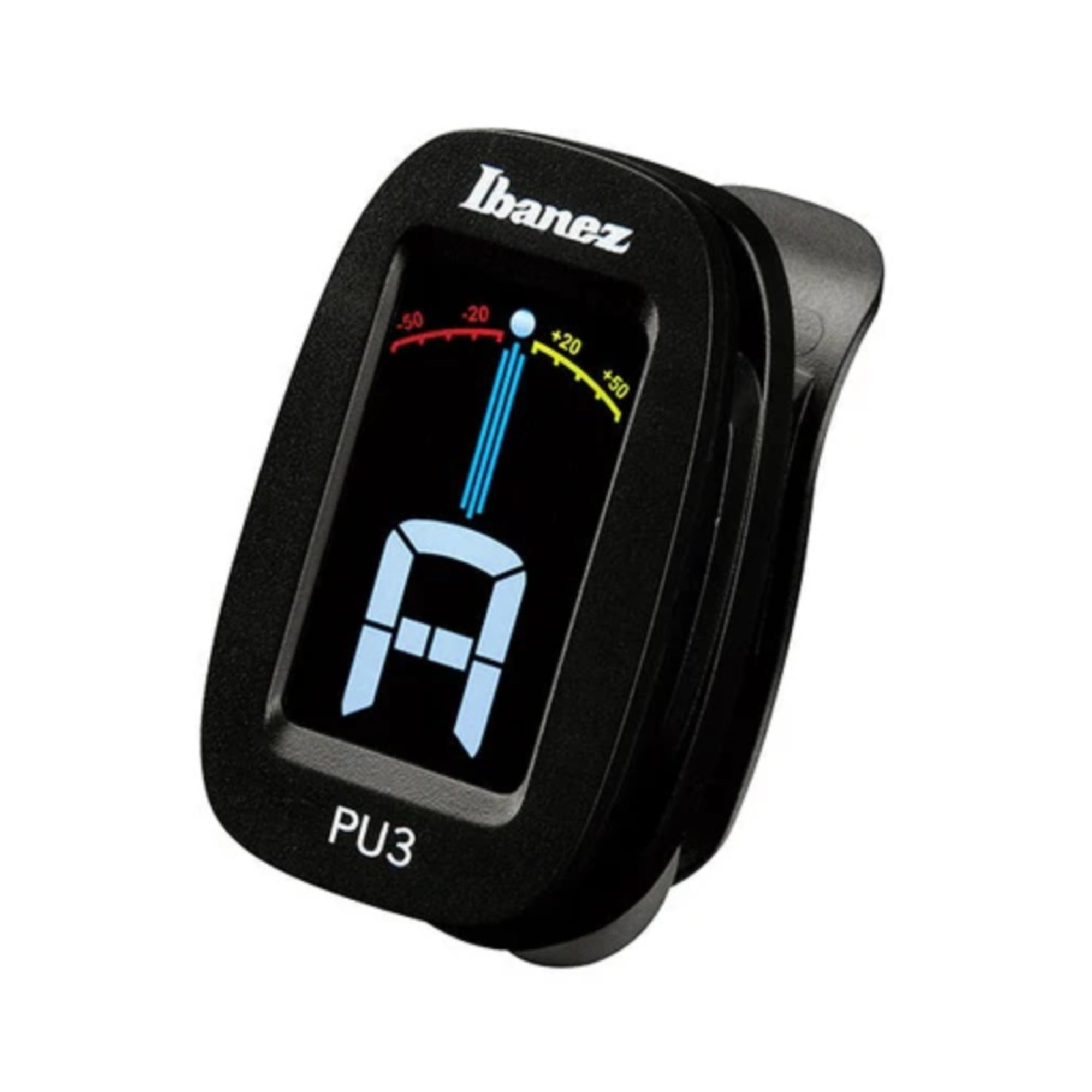 Afinador Ibanez Cromático PU3 Azul, rojo y Negro