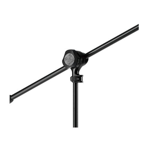 Soporte para micrófono Hercules MS432B de Musical Santa Cecilia, ajustable y resistente para grabaciones y presentaciones.