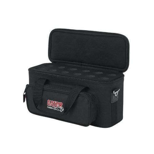 Funda Gator para micrófono GM-12B de Musical Santa Cecilia, protección suave y ajustada para micrófono profesional.