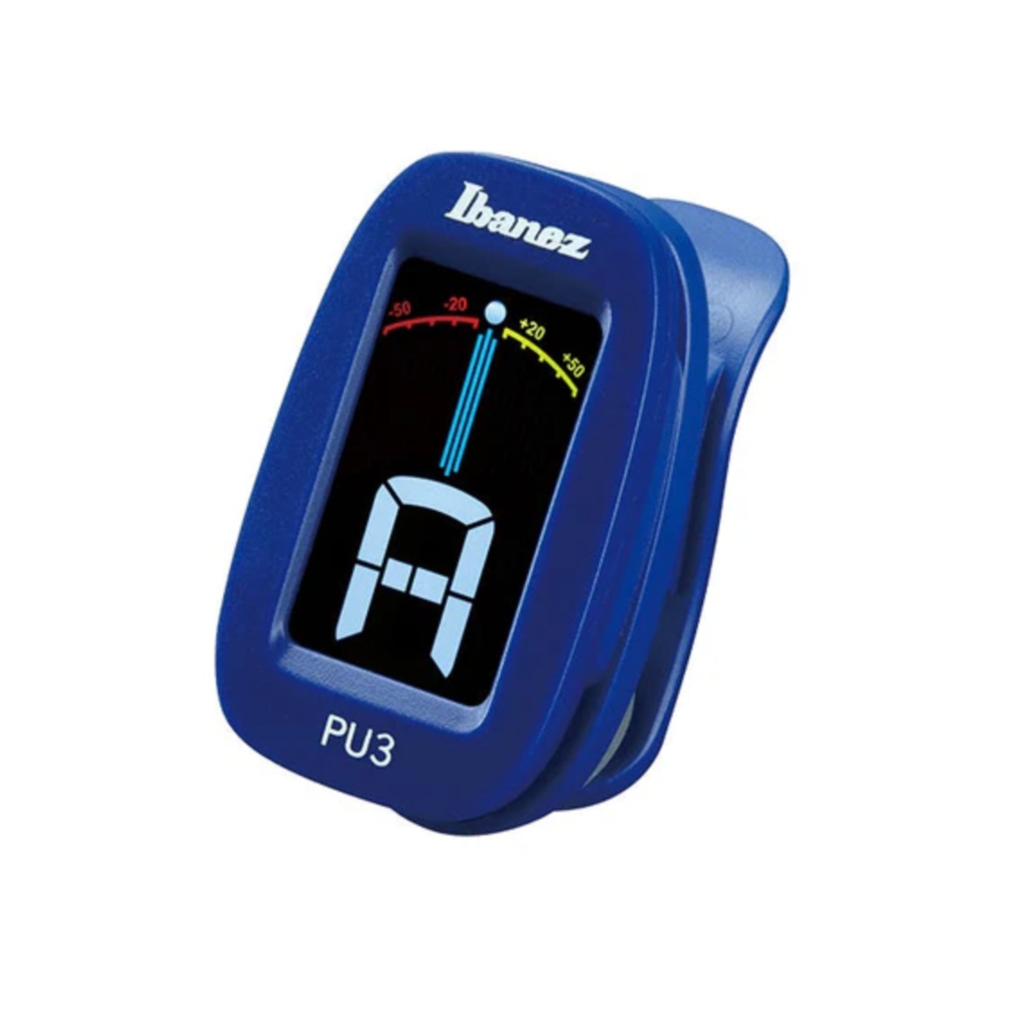 Afinador Ibanez Cromático PU3 Azul, rojo y Negro